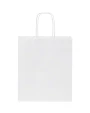 4DO Kraftpapiertasche 80 g/m² mit gedrehten Griffen – 18 × 8 × 21 cm Taschen personalisierbar