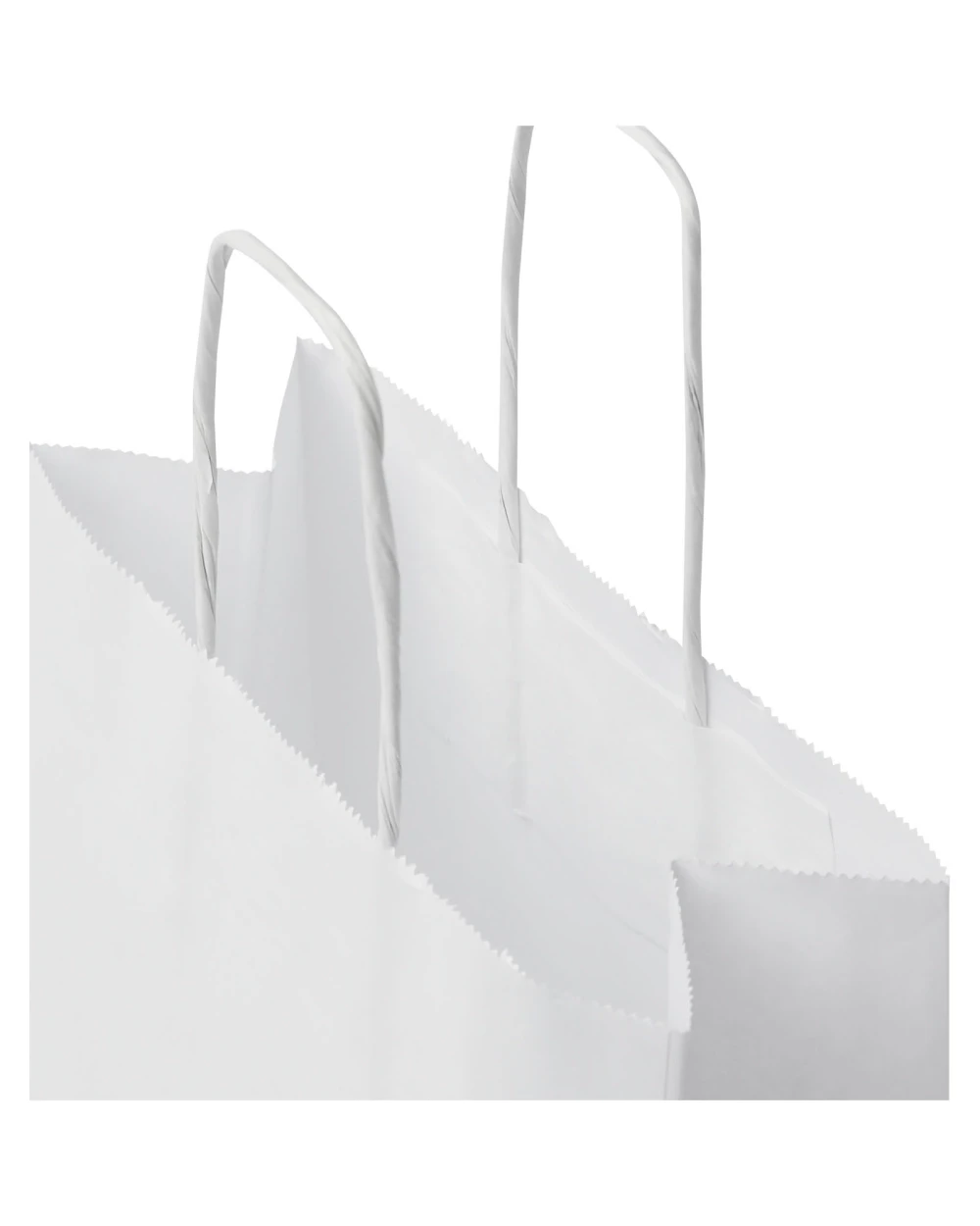 4DO Kraftpapiertasche 80 g/m² mit gedrehten Griffen – 18 × 8 × 21 cm Taschen personalisierbar
