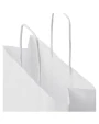 Tassen & Zakken 4DO Papieren tas 80 g/m2 gemaakt van kraftpapier met gedraaide handgrepen - 18 x 8 x 21 cm voor bedrukking &amp; borduring