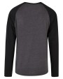 T-Shirts personnalisable BUILD YOUR BRAND Men´s Contrast Raglan Longsleeve T-Shirt
