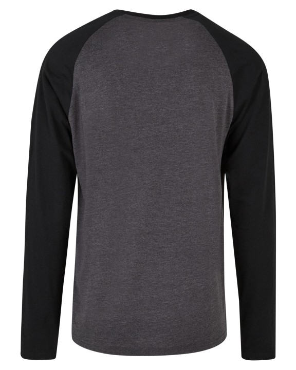 BUILD YOUR BRAND Men´s Contrast Raglan Longsleeve T-Shirt T-Shirts personalisierbar