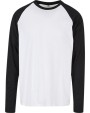 T-shirts BUILD YOUR BRAND Men´s Contrast Raglan Longsleeve T-Shirt voor bedrukking &amp; borduring