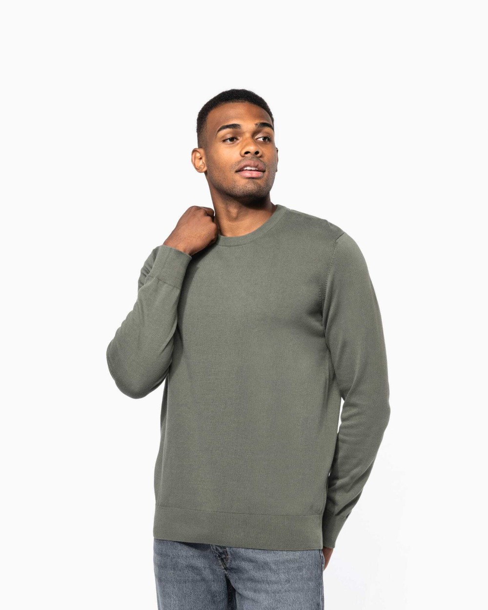 Truien KARIBAN Heren pullover met ronde hals voor bedrukking &amp; borduring