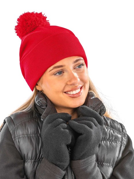 Bonnets à personnaliser RESULT Bonnet pompon BEANIE 