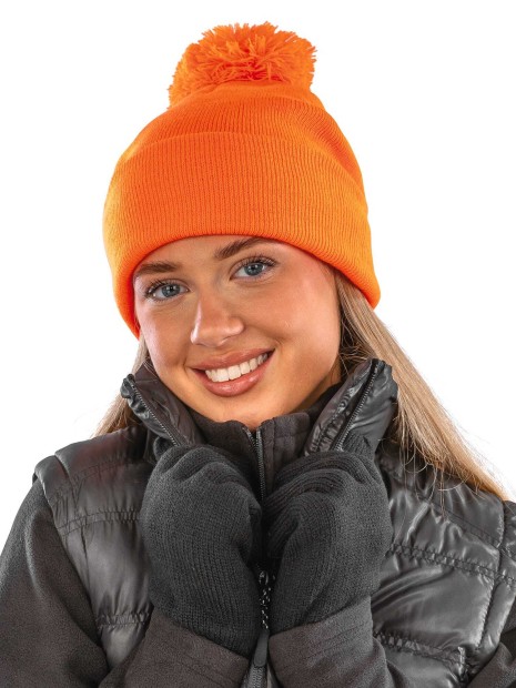 Bonnets à personnaliser RESULT Bonnet pompon BEANIE 