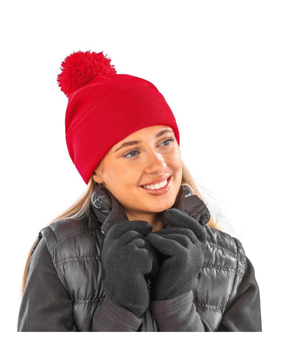 Mutsen RESULT Pomponmuts Beanie voor bedrukking &amp; borduring