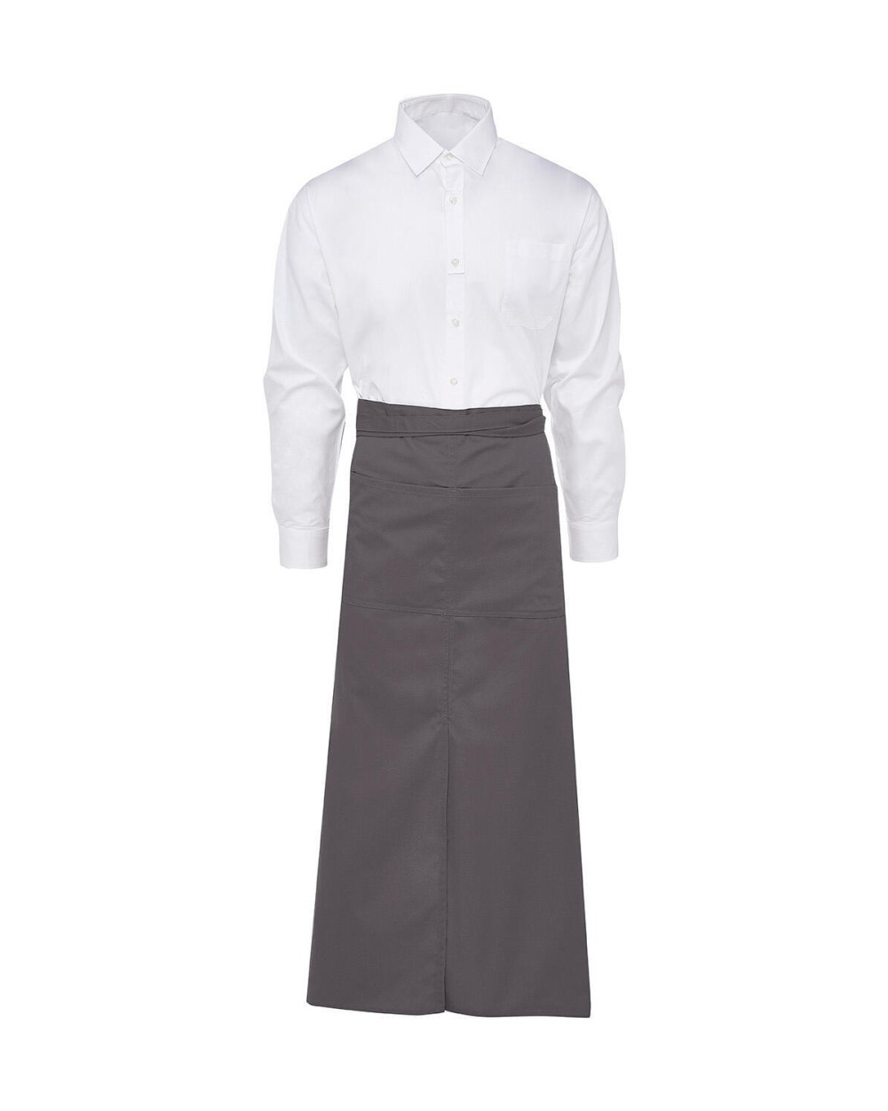Tabliers personnalisable BISTRO BY JASSZ BERLIN Long Bistro Apron with Vent and Pocket