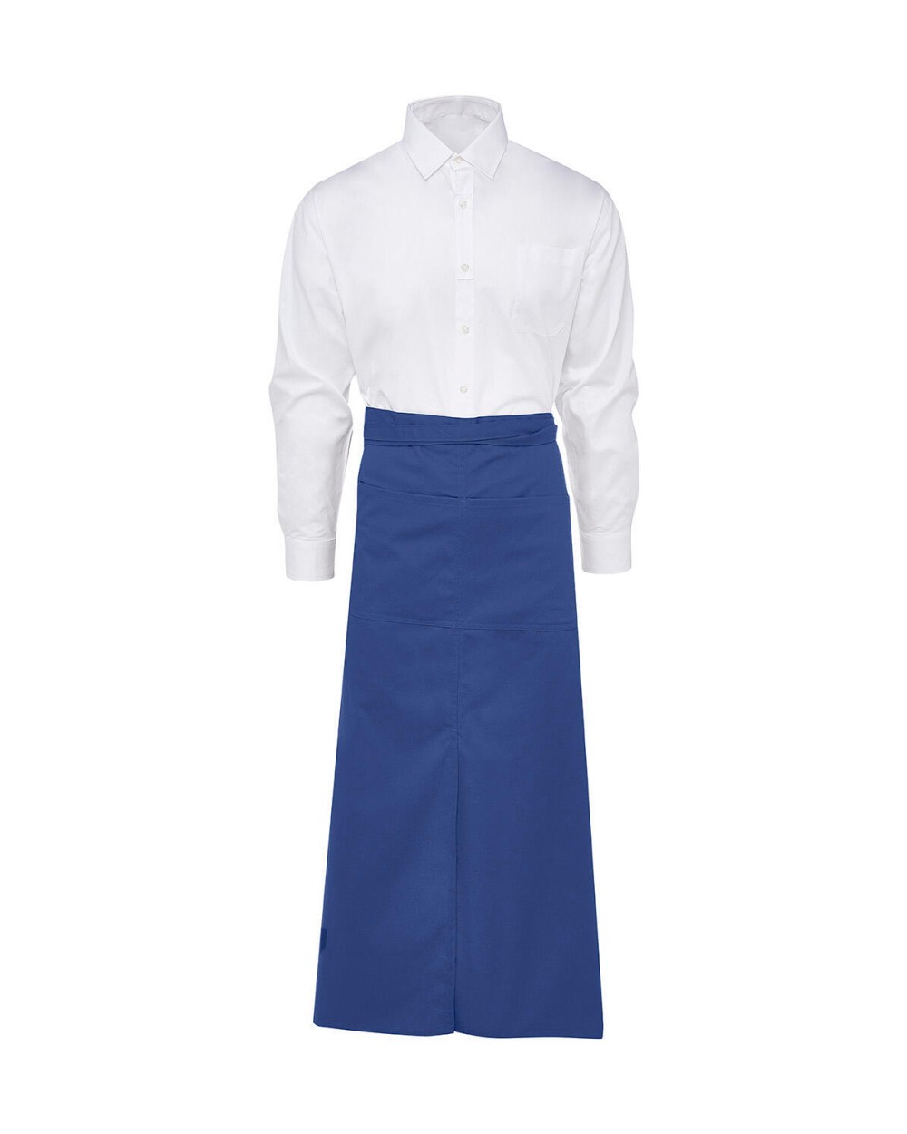 Schorten BISTRO BY JASSZ BERLIN Long Bistro Apron with Vent and Pocket voor bedrukking &amp; borduring