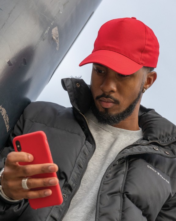 4DO Impact 5 Panel Kappe aus 190gr rCotton mit AWARE™ Tracer Kappen personalisierbar