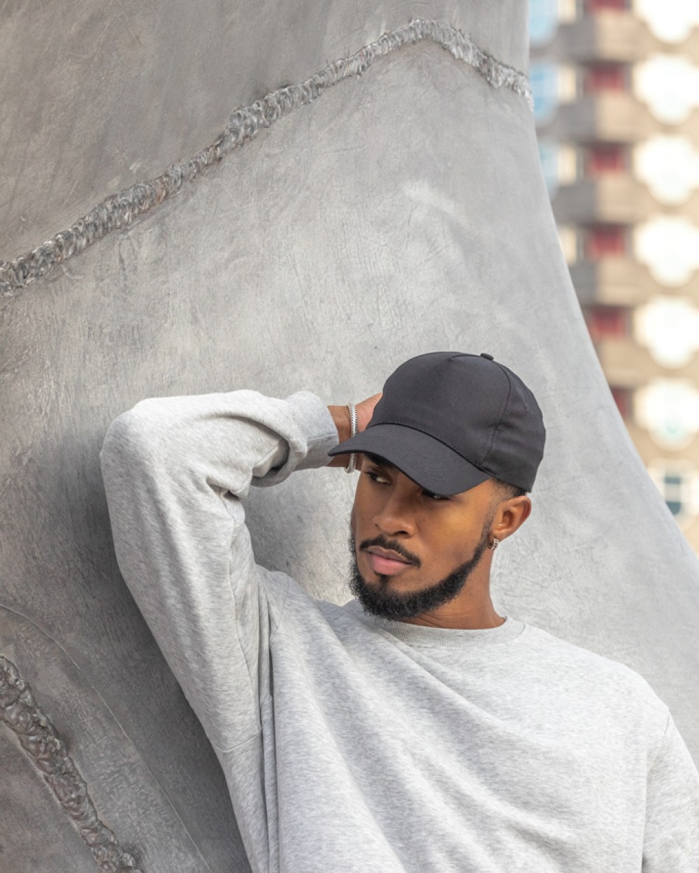 Petjes 4DO Impact AWARE™ 5 panel 190gr gerecycled katoenen cap voor bedrukking &amp; borduring