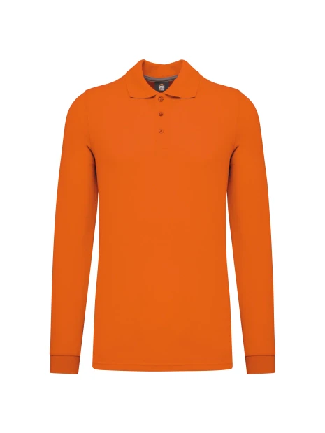 WK. DESIGNED TO WORK Polo manches longues homme /api/colors/d51260d5-b263-4200-988d-ee19f414959e personnalisable