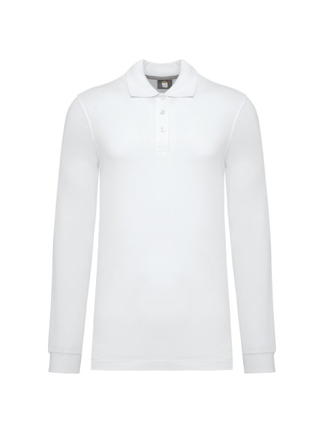 WK. DESIGNED TO WORK Polo manches longues homme /api/colors/7a92cd2d-10d2-40b4-928b-296bb7487506 personnalisable