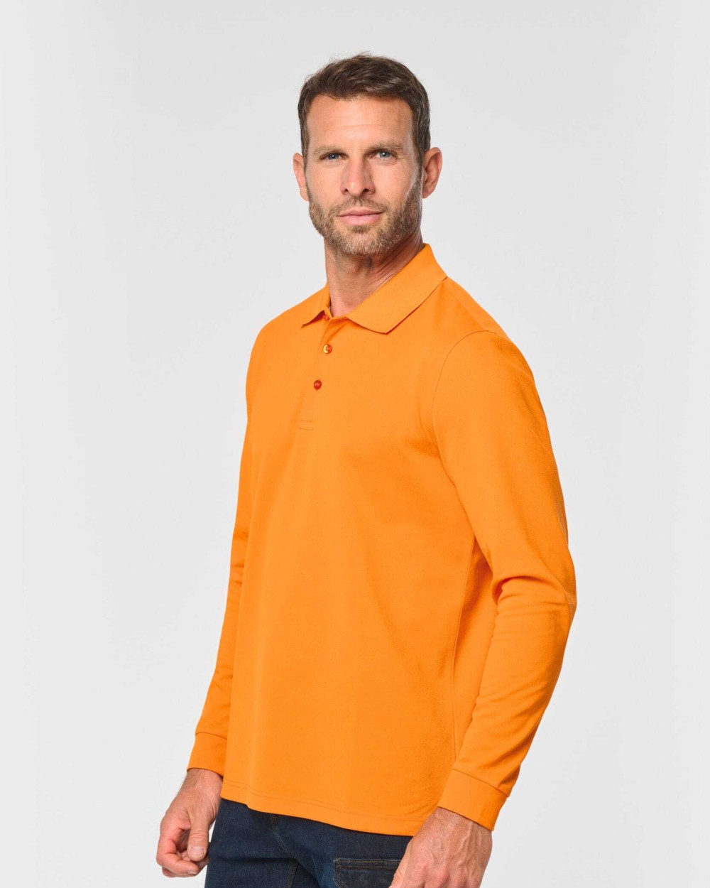 WK. DESIGNED TO WORK Polohemd mit langen Ärmeln Poloshirts personalisierbar