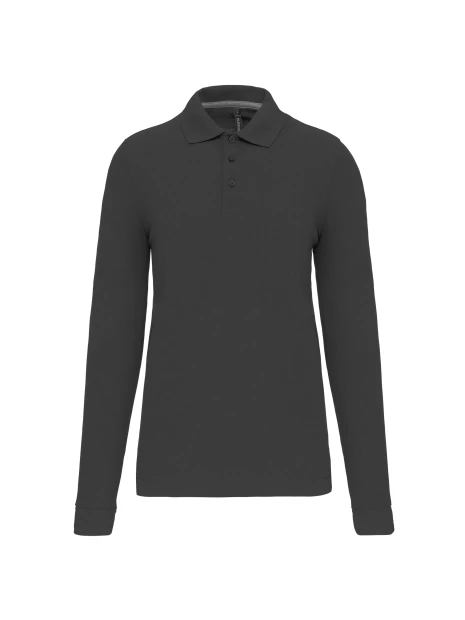 WK. DESIGNED TO WORK Polo manches longues homme /api/colors/3664e9be-231a-44a8-bacd-707b001b474c personnalisable