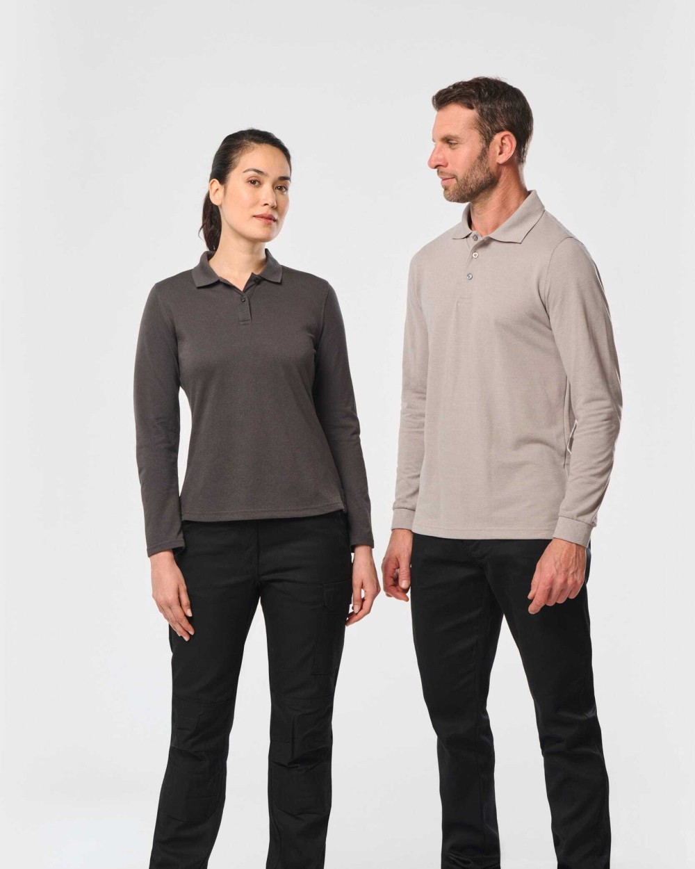 Polos personnalisable WK. DESIGNED TO WORK Polo manches longues homme