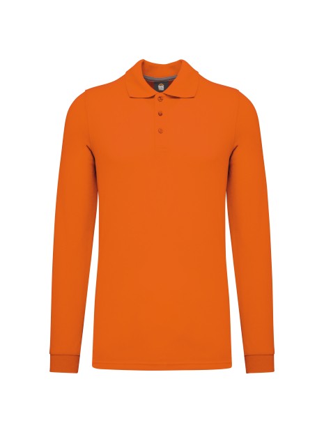 WK. DESIGNED TO WORK Polo manches longues homme /api/colors/d51260d5-b263-4200-988d-ee19f414959e personnalisable