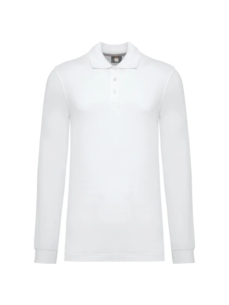 WK. DESIGNED TO WORK Polo manches longues homme /api/colors/7a92cd2d-10d2-40b4-928b-296bb7487506 personnalisable