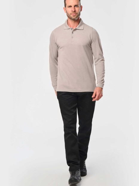 Polos à personnaliser WK. DESIGNED TO WORK Polo manches longues homme 