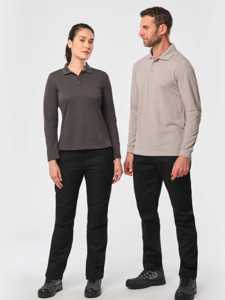 Polos à personnaliser WK. DESIGNED TO WORK Polo manches longues homme 