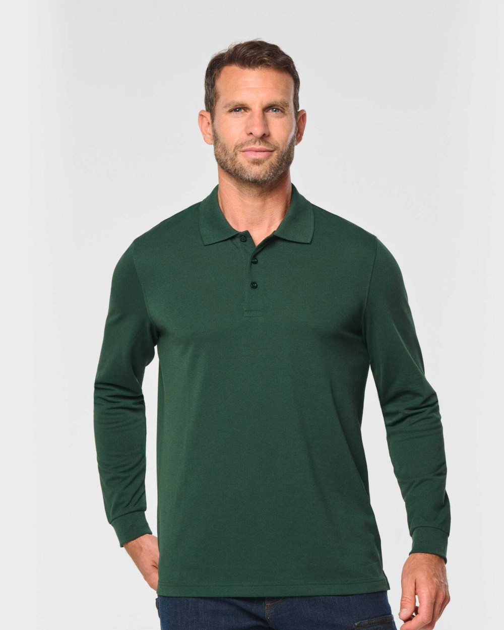 WK. DESIGNED TO WORK Polohemd mit langen Ärmeln Poloshirts personalisierbar