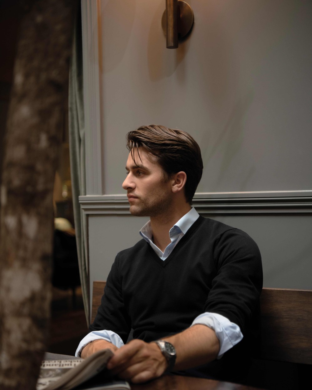 NIMBUS Brighton knit v-neck Sweatshirts personalisierbar