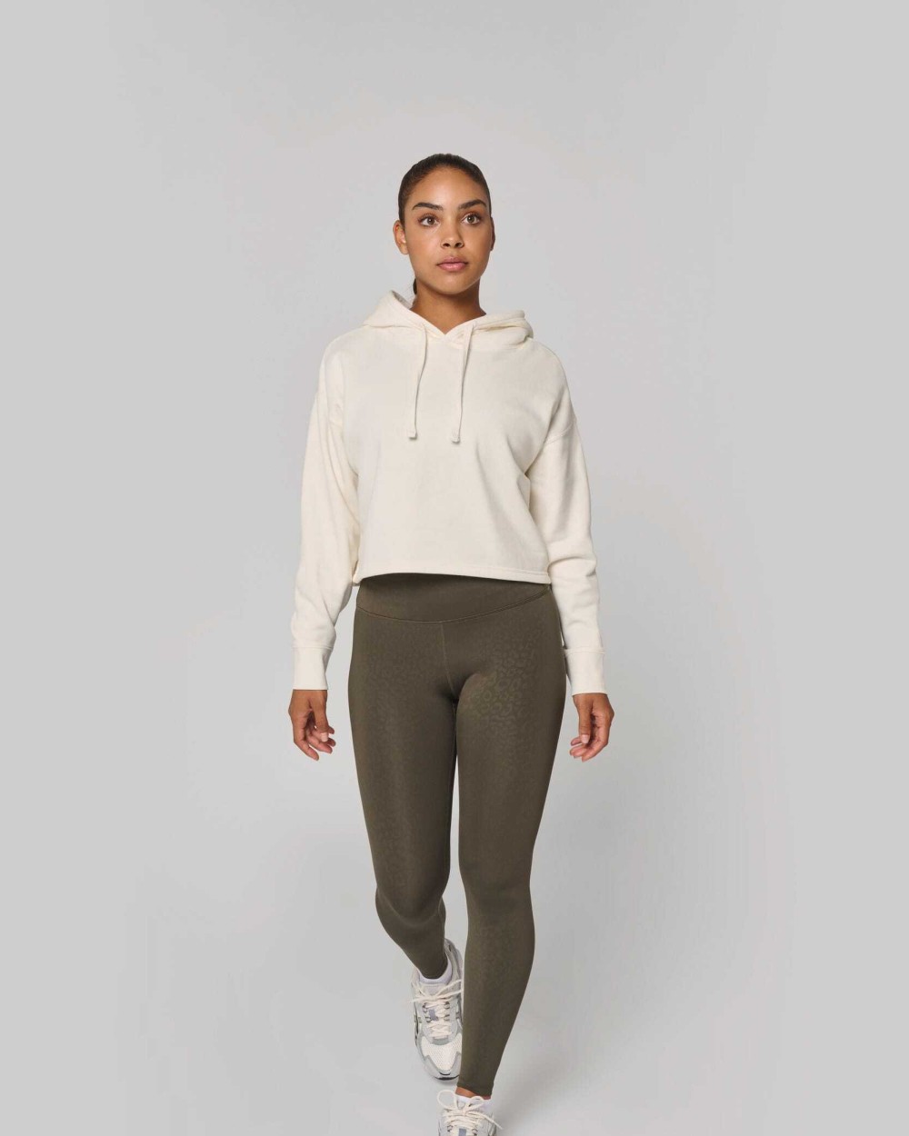 Sweaters & hoodies PROACT Cropped damessweater met capuchon voor bedrukking &amp; borduring