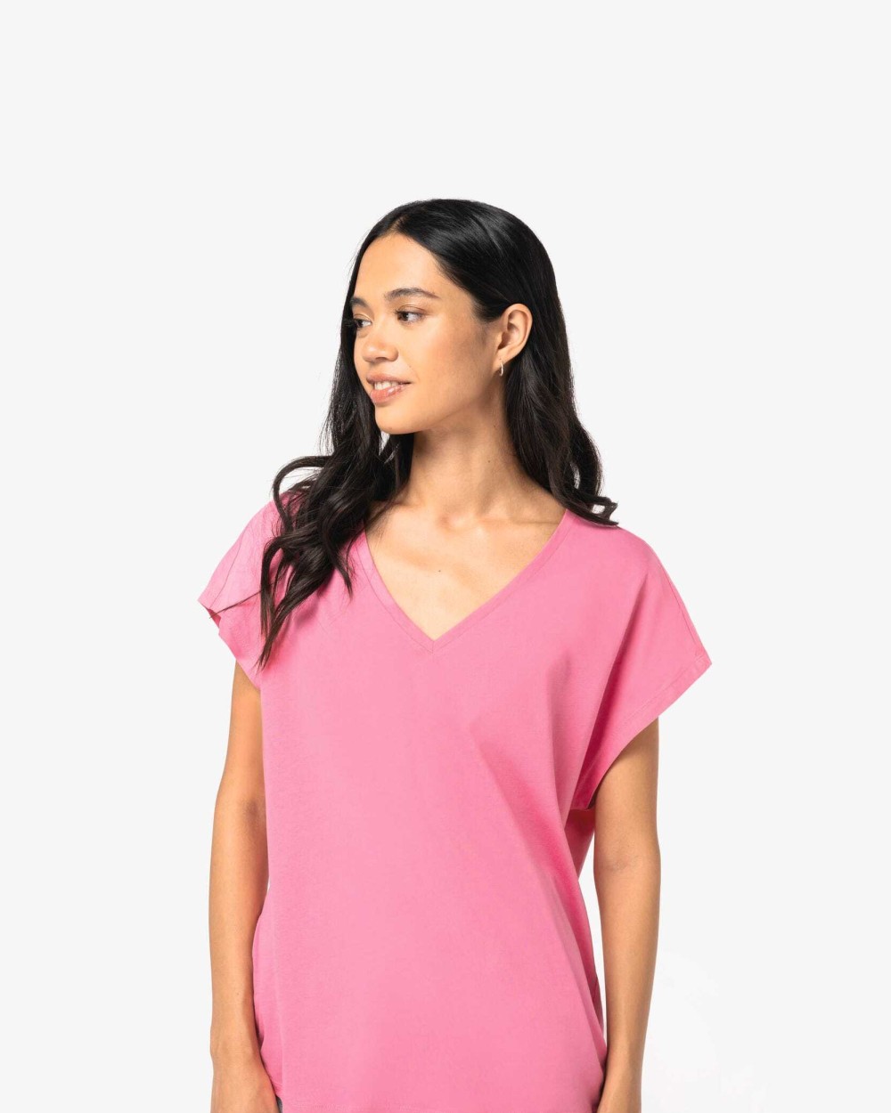 T-Shirts personnalisable NATIVE SPIRIT T-shirt écoresponsable loose à col V femme