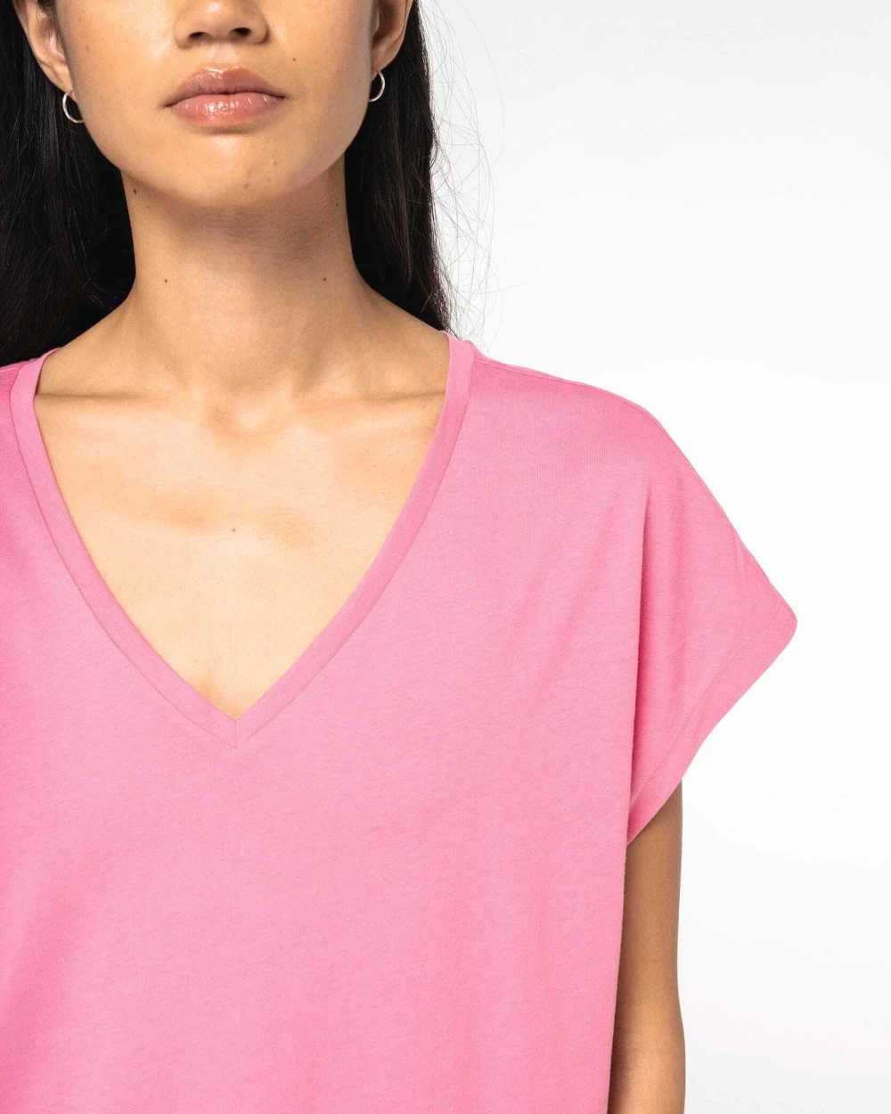 T-Shirts personnalisable NATIVE SPIRIT T-shirt écoresponsable loose à col V femme