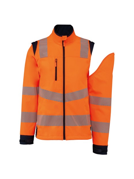 WK. DESIGNED TO WORK Veste softshell de sécurité recyclée avec manches détachables unisexe /api/colors/280cf50f-5f1d-4b0c-aa02-2c4cd948b4a1 personnalisable
