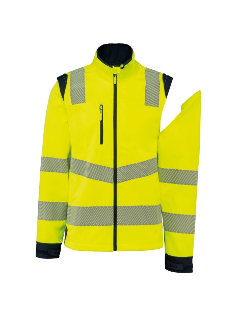 WK. DESIGNED TO WORK Veste softshell de sécurité recyclée avec manches détachables unisexe /api/colors/6533ef2a-e10a-4578-bbf8-4f6883629883 personnalisable