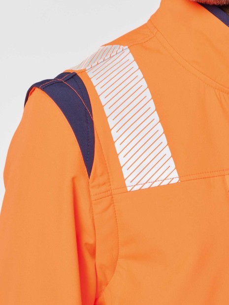 Softshells à personnaliser WK. DESIGNED TO WORK Veste softshell de sécurité recyclée avec manches détachables unisexe 