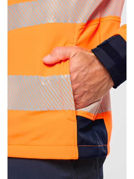 WK. DESIGNED TO WORK Veste softshell de sécurité recyclée avec manches détachables unisexe  personnalisable