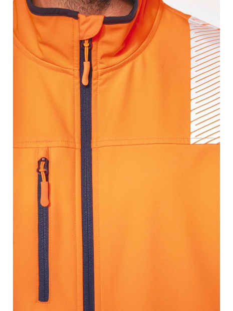 WK. DESIGNED TO WORK Veste softshell de sécurité recyclée avec manches détachables unisexe  personnalisable