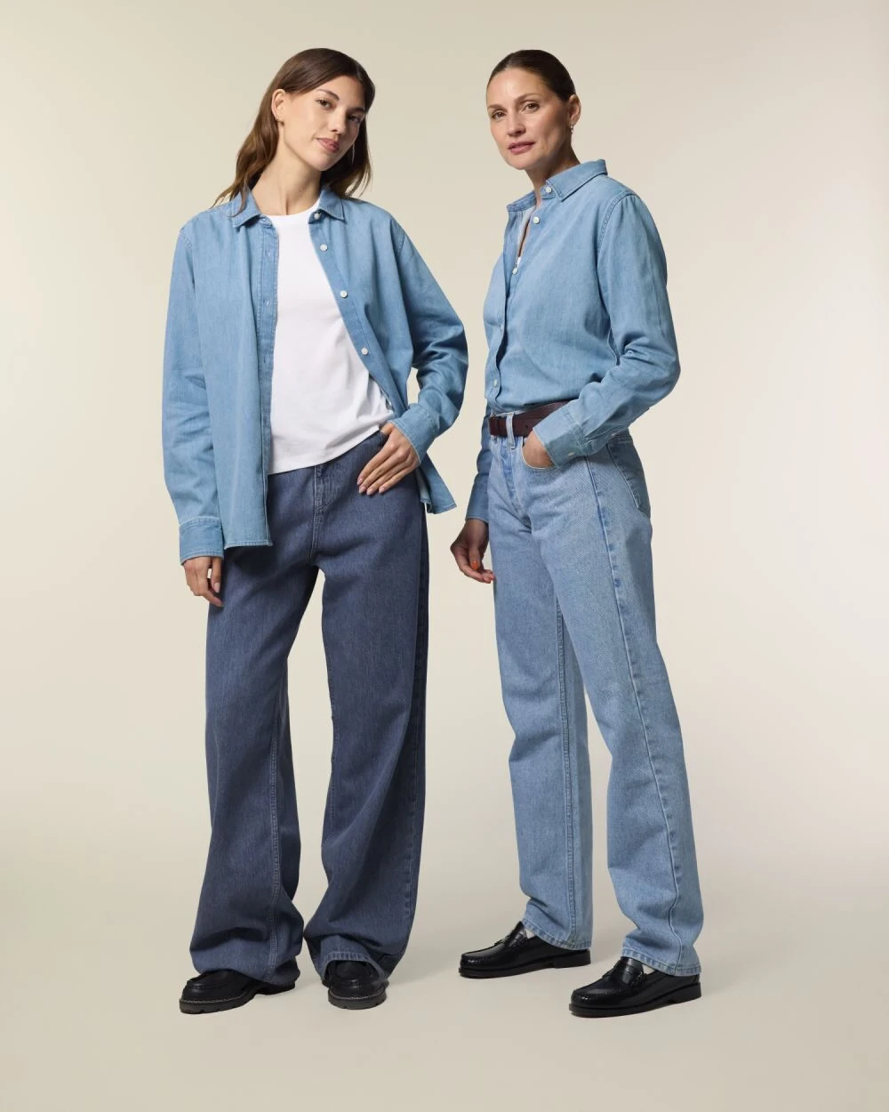 Hemden STANLEY/STELLA Stella Denim Shirt voor bedrukking &amp; borduring