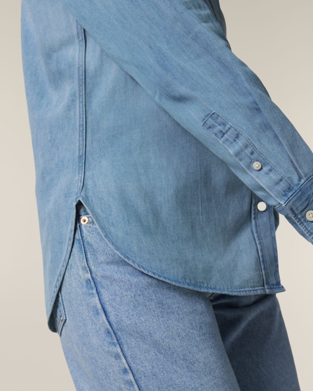 Hemden STANLEY/STELLA Stella Denim Shirt voor bedrukking &amp; borduring