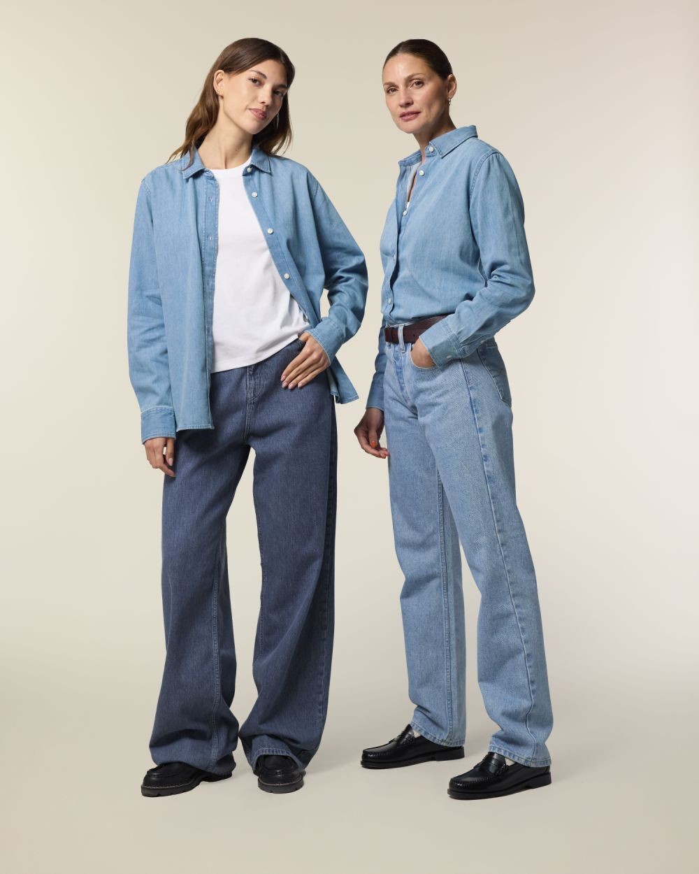 Hemden STANLEY/STELLA Stella Denim Shirt voor bedrukking &amp; borduring