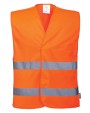 PORTWEST Hi-vis two-band vest (C474) Warnwesten personalisierbar