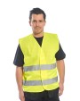 Fluo vestjes PORTWEST Hi-vis two-band vest (C474) voor bedrukking &amp; borduring