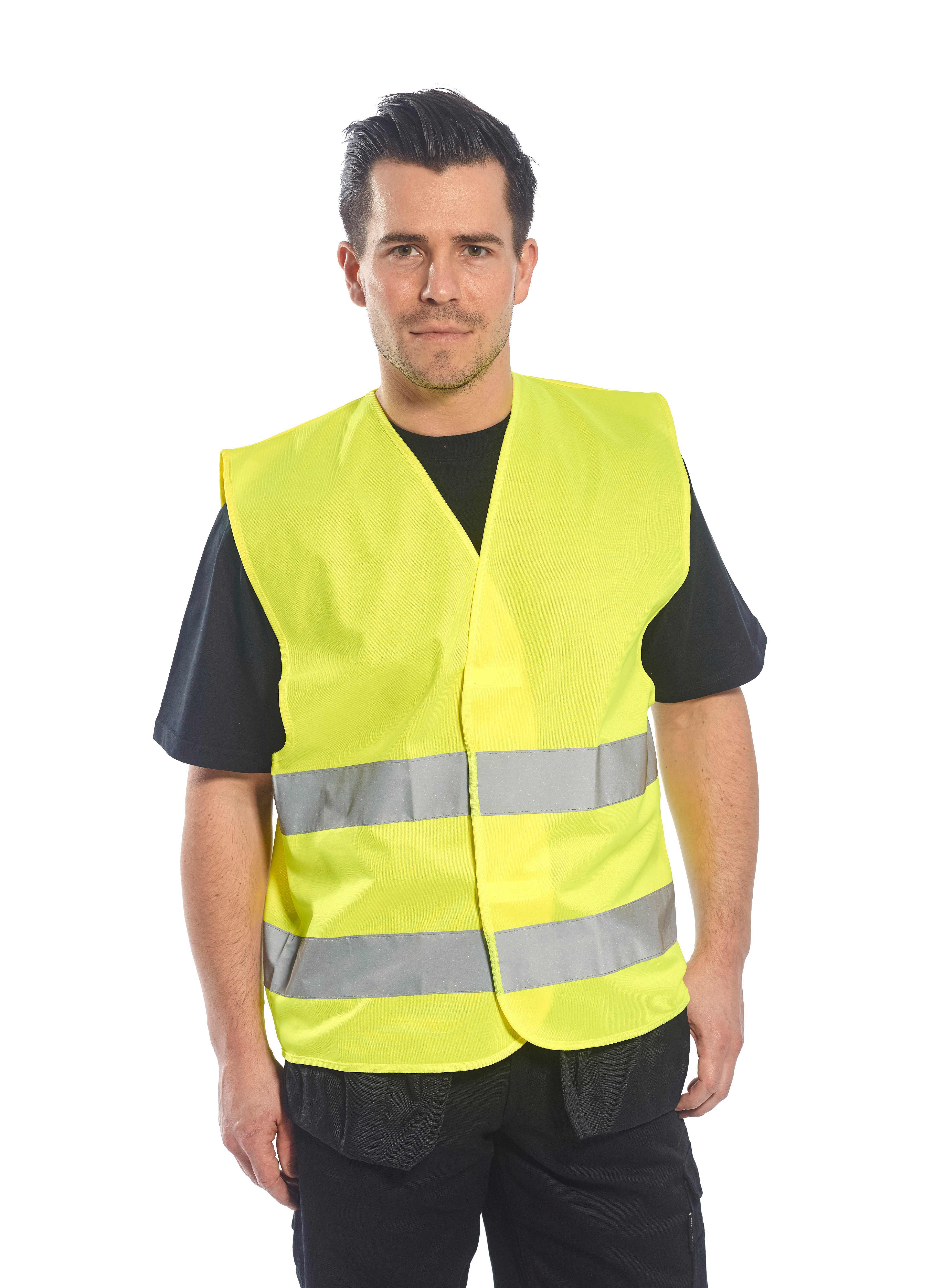 Gilets de sécurité personnalisable PORTWEST Gilet de haute visibilité à deux bandes (C474) EN ISO 20471 CLASSE 2