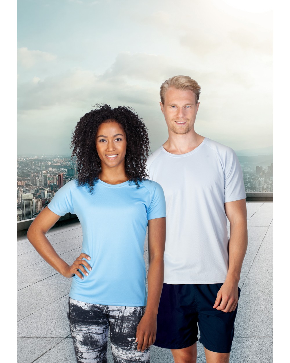 T-shirts CONA Rainbow Tech Tee voor bedrukking &amp; borduring