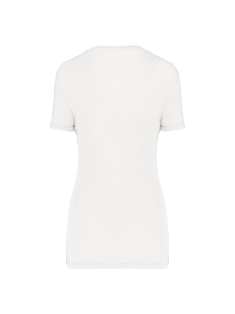 KARIBAN T-shirt Lyocell TENCEL™ col V manches courtes femme /api/colors/7a92cd2d-10d2-40b4-928b-296bb7487506 personnalisable
