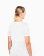 T-Shirts personnalisable KARIBAN T-shirt Lyocell TENCEL™ col V manches courtes femme