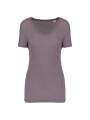 KARIBAN T-shirt Lyocell TENCEL™ col V manches courtes femme /api/colors/0e384799-3b2d-4efe-bbd7-7cd704052630 personnalisable