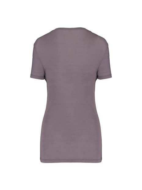 KARIBAN T-shirt Lyocell TENCEL™ col V manches courtes femme /api/colors/0e384799-3b2d-4efe-bbd7-7cd704052630 personnalisable