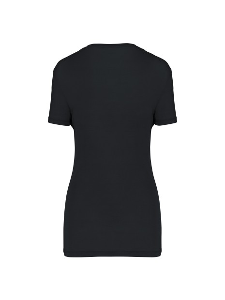 KARIBAN T-shirt Lyocell TENCEL™ col V manches courtes femme /api/colors/b9fdad4a-5e94-45cb-8c03-c08b349b28c3 personnalisable