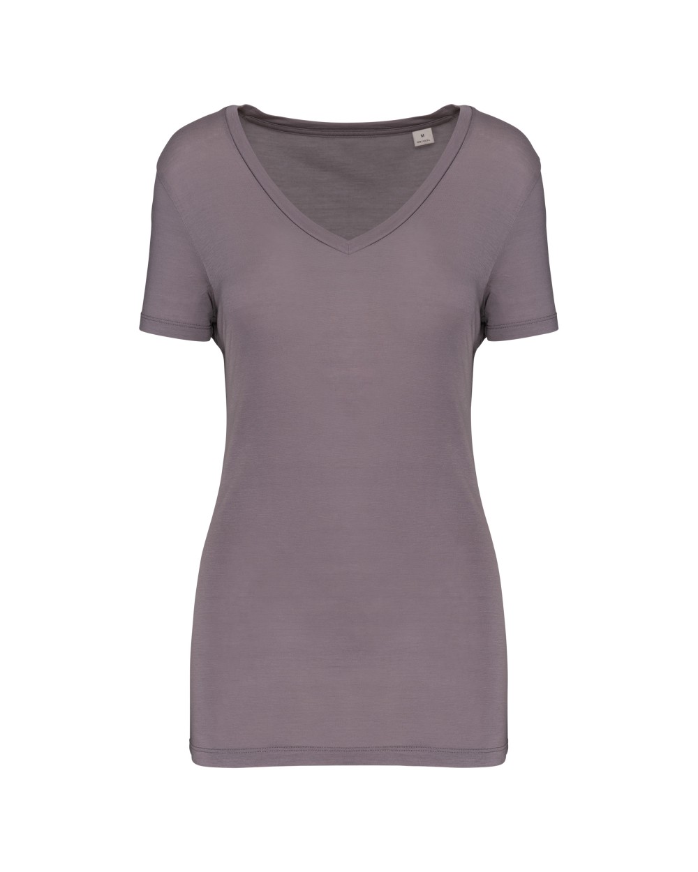 T-Shirts personnalisable KARIBAN T-shirt Lyocell TENCEL™ col V manches courtes femme