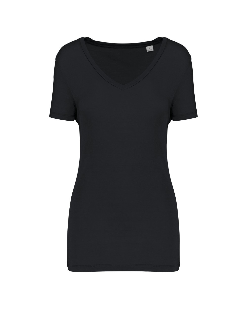 T-Shirts personnalisable KARIBAN T-shirt Lyocell TENCEL™ col V manches courtes femme