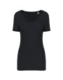 T-Shirts personnalisable KARIBAN T-shirt Lyocell TENCEL™ col V manches courtes femme