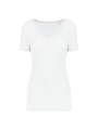 KARIBAN T-shirt Lyocell TENCEL™ col V manches courtes femme /api/colors/7a92cd2d-10d2-40b4-928b-296bb7487506 personnalisable