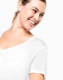 T-Shirts personnalisable KARIBAN T-shirt Lyocell TENCEL™ col V manches courtes femme